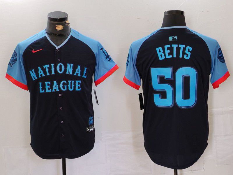 Men Los Angeles Dodgers #50 Betts Blue All star 2024 Nike MLB Jersey style 3->los angeles dodgers->MLB Jersey